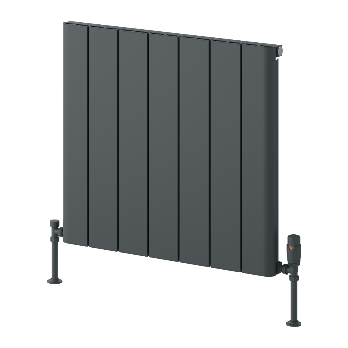 Reina Resia Horizontal Aluminium Wall Mounted Heated Towel Rail Radiator Anthracite