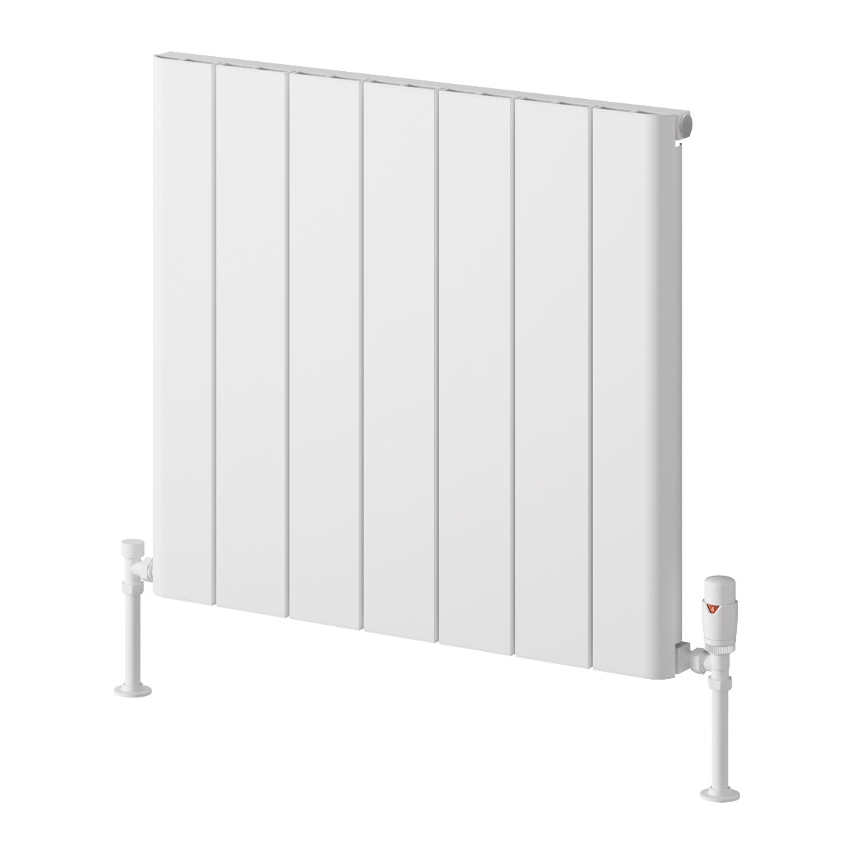 Reina Resia Horizontal Aluminium Wall Mounted Heated Towel Rail Radiator White