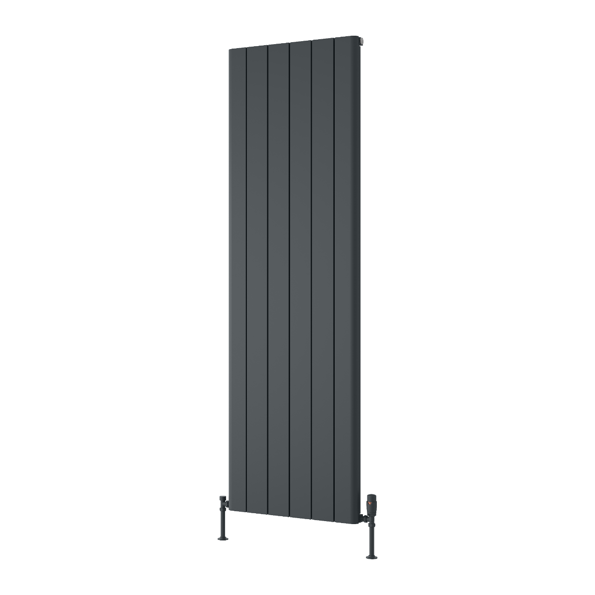 Reina Resia Vertical Aluminium Wall Mounted Heated Towel Rail Radiator Anthracite