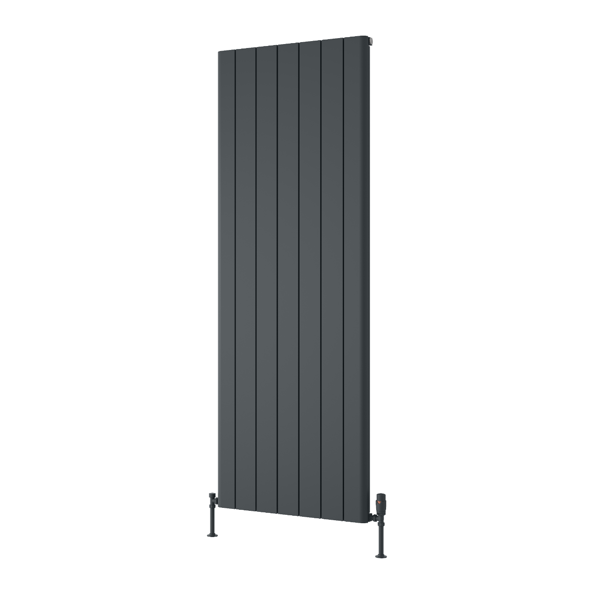 Reina Resia Vertical Aluminium Wall Mounted Heated Towel Rail Radiator Anthracite