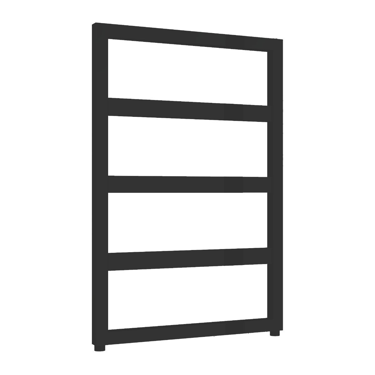 Reina Rezzo Mild Steel Wall Mounted Heated Towel Rail Radiator Black