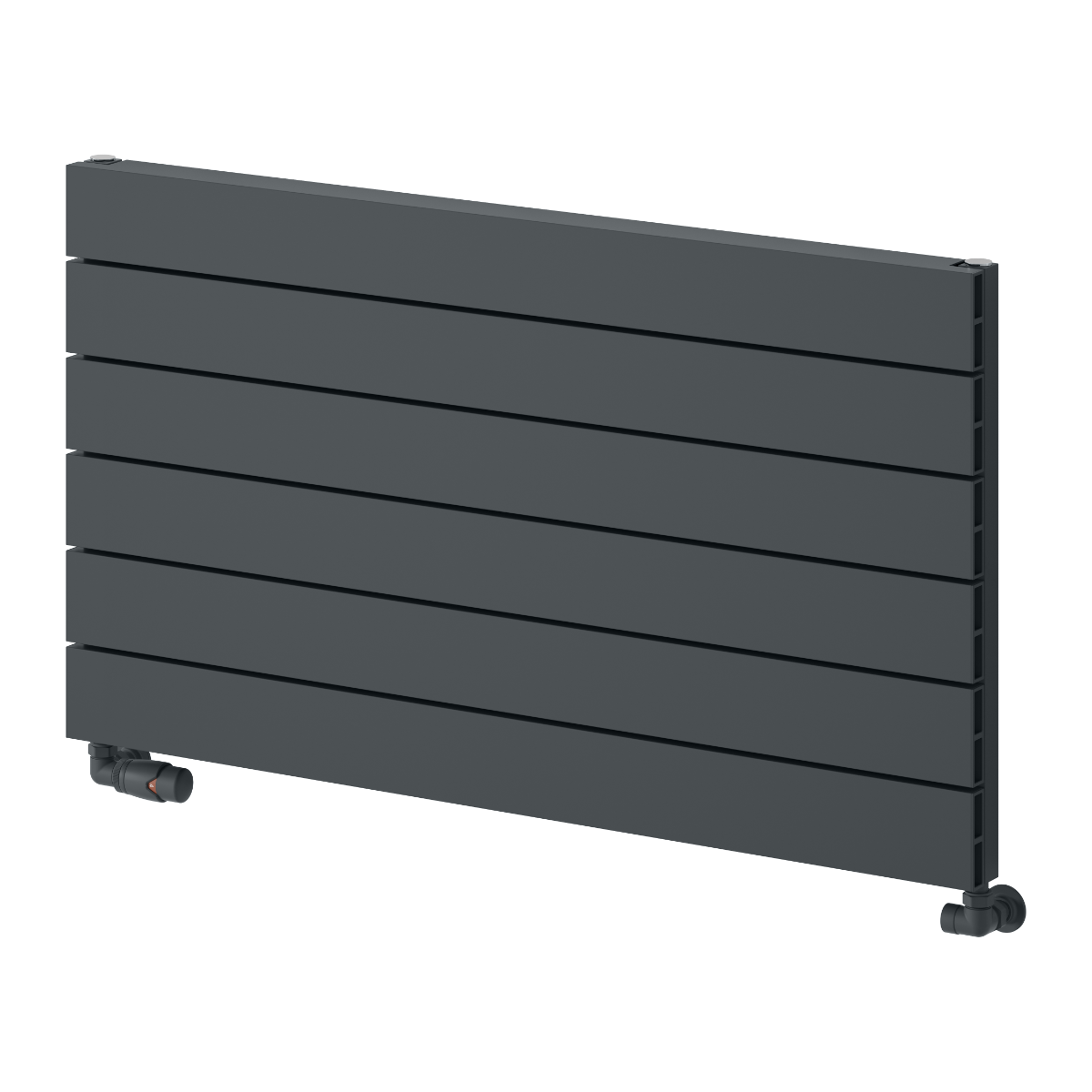 Reina Rienza Aluminium Wall Mounted Heated Towel Rail Radiator Anthracite