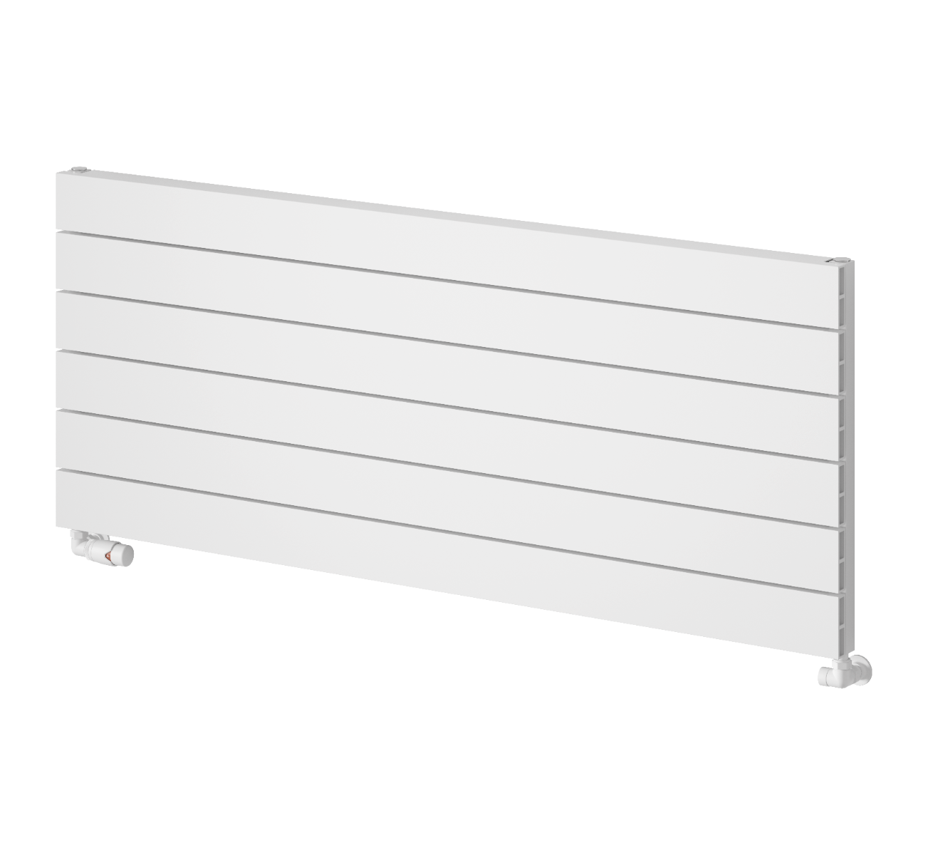 Reina Rienza Aluminium Wall Mounted Heated Towel Rail Radiator White