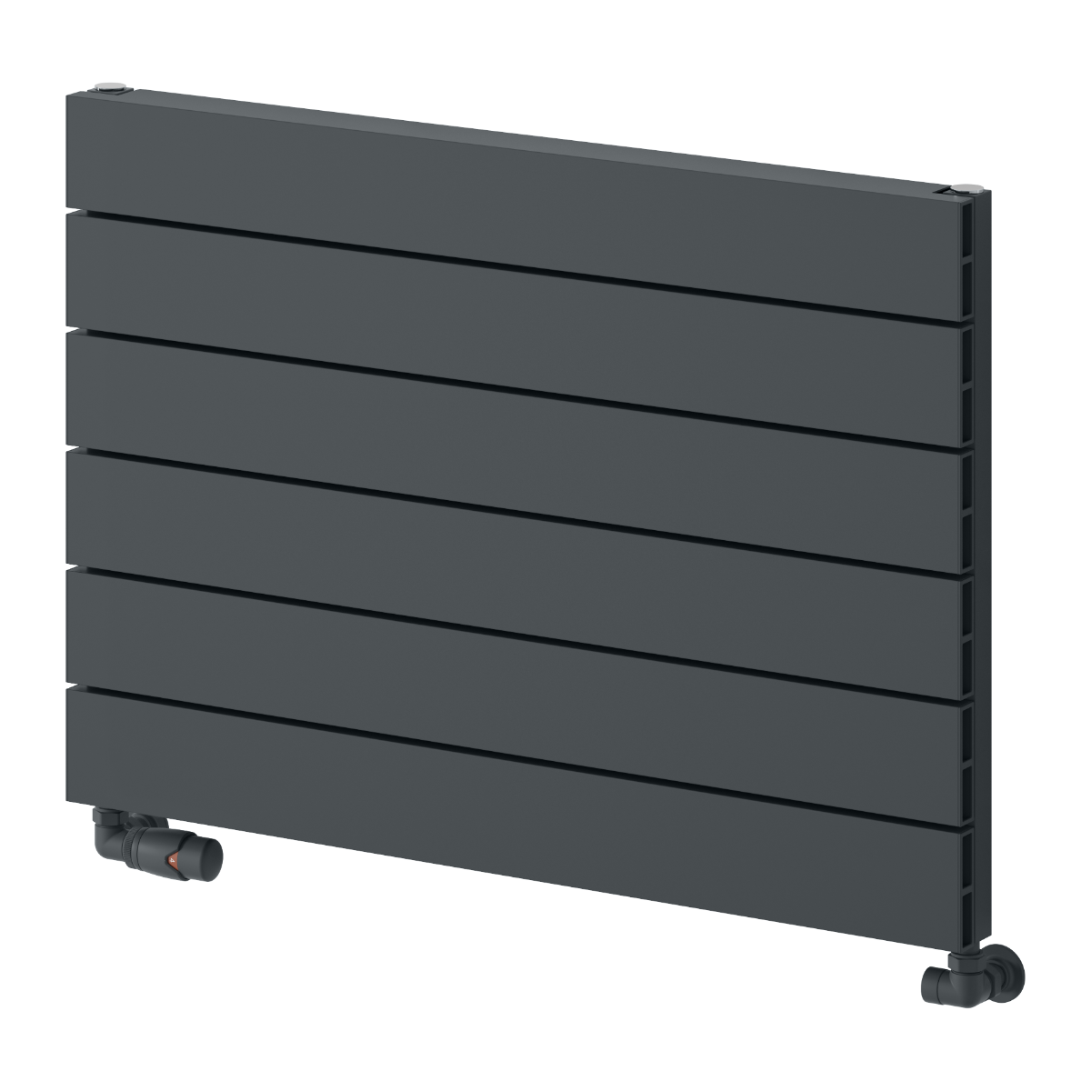 Reina Rienza Aluminium Wall Mounted Heated Towel Rail Radiator Anthracite