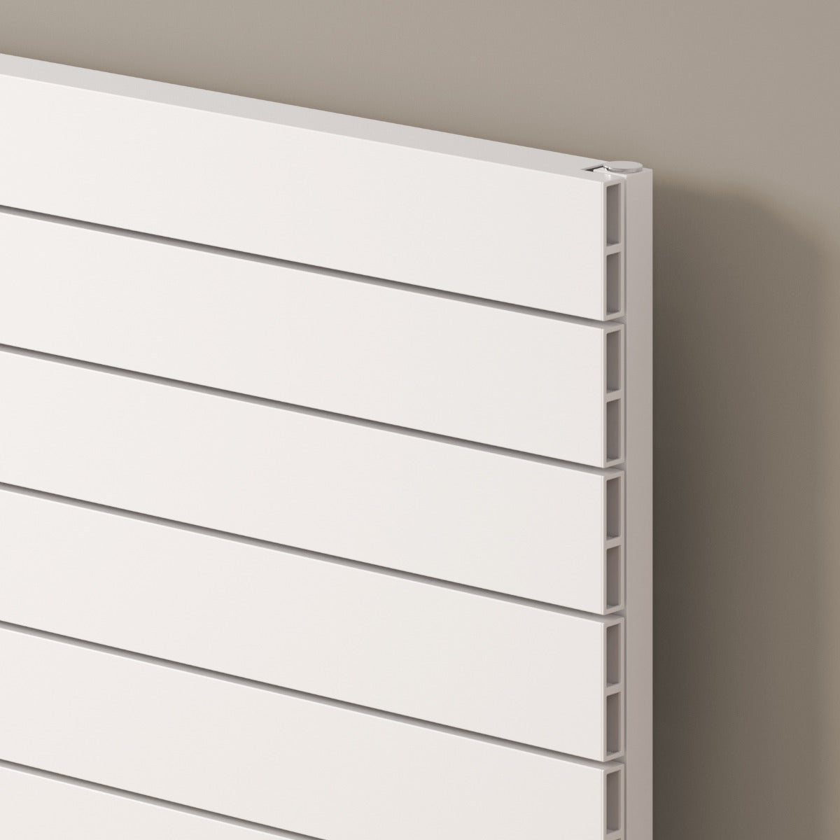 Reina Rienza Aluminium Wall Mounted Heated Towel Rail Radiator White