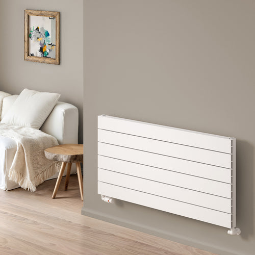 Reina Rienza Aluminium Wall Mounted Heated Towel Rail Radiator White
