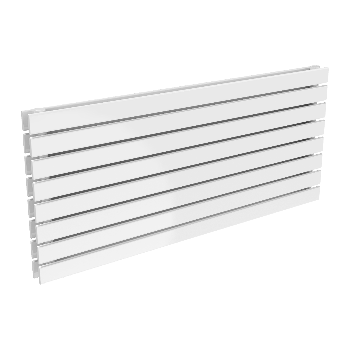 Reina Rione Double Mild Steel Wall Mounted Heated Towel Rail Radiator White