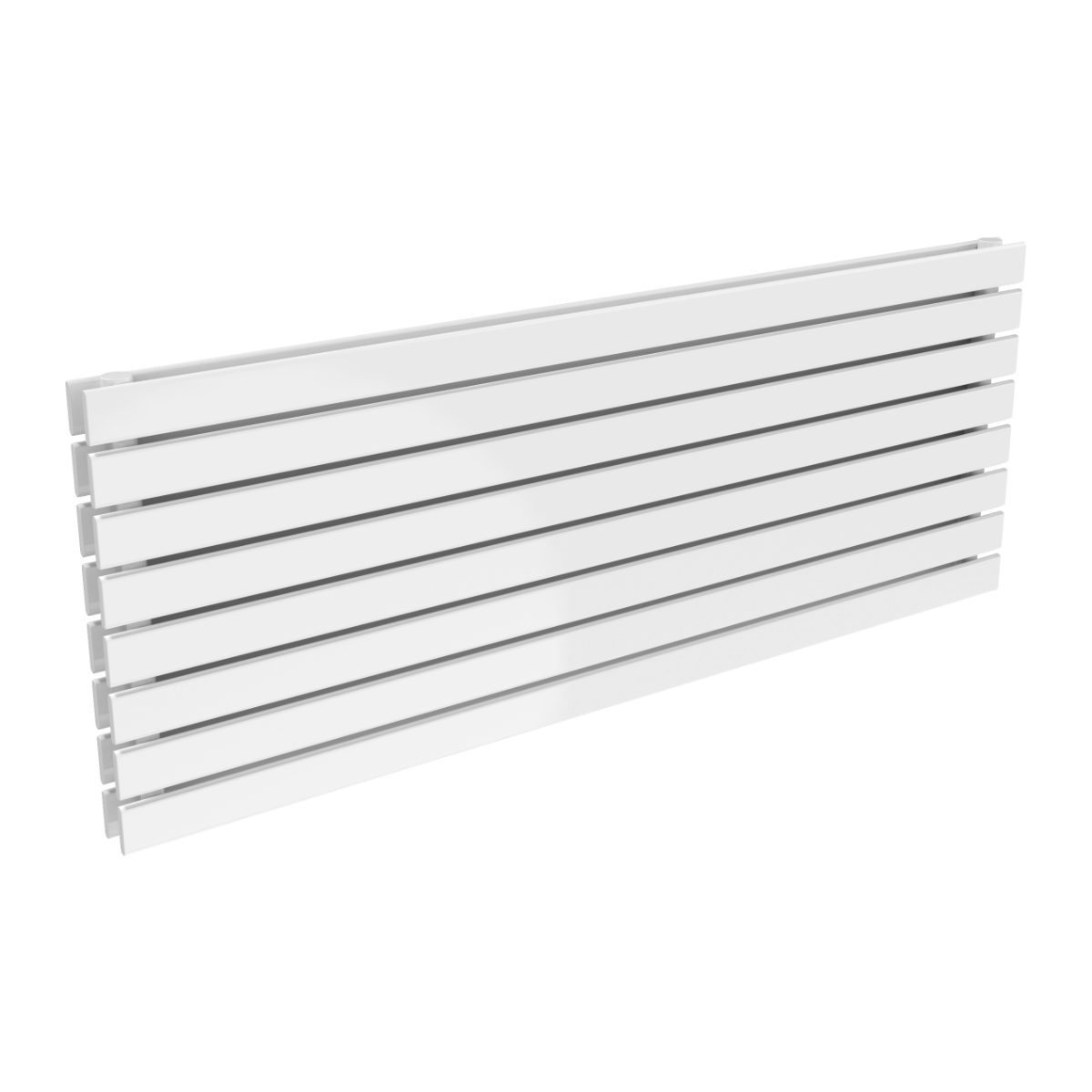 Reina Rione Double Mild Steel Wall Mounted Heated Towel Rail Radiator White