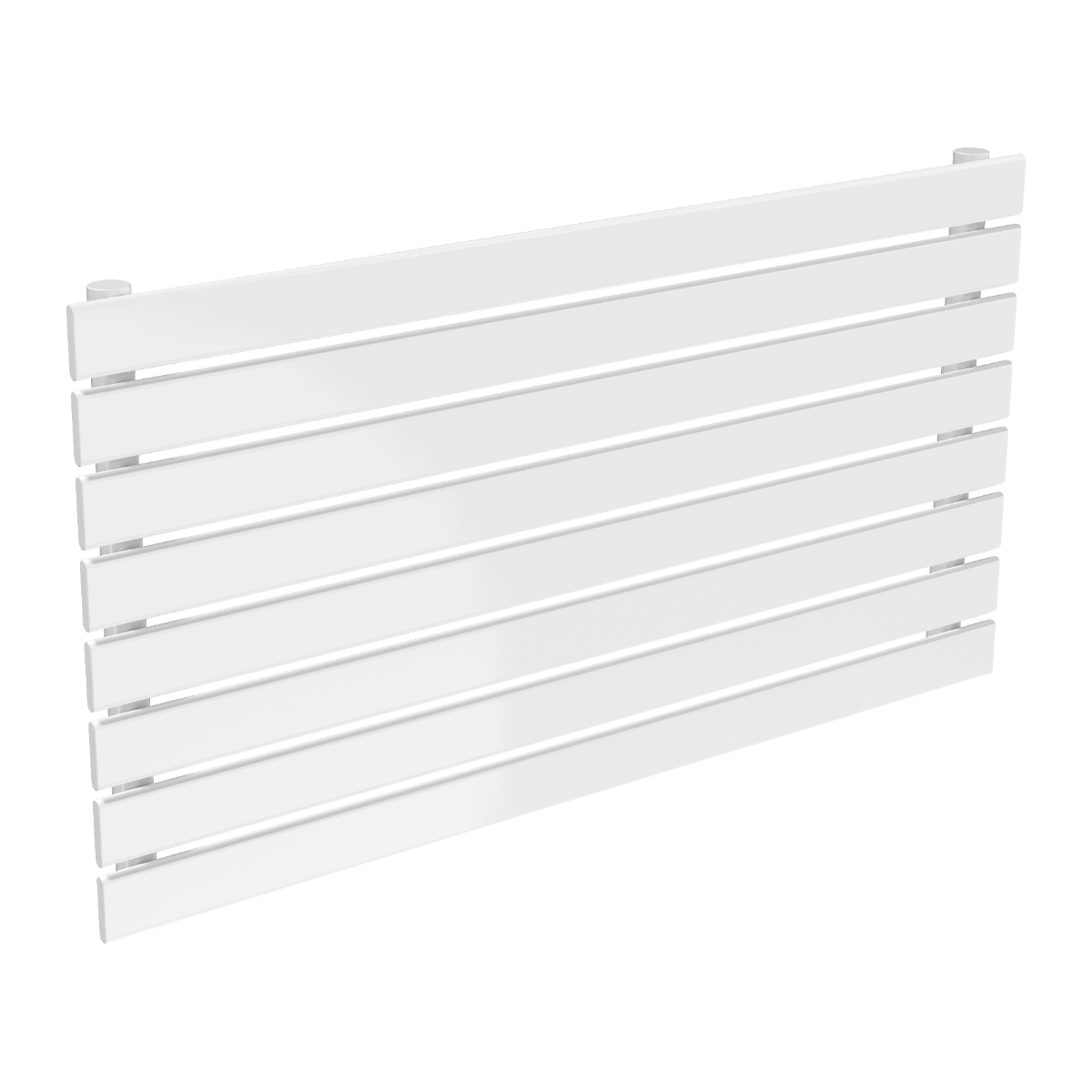 Reina Rione Single Mild Steel Wall Mounted Heated Towel Rail Radiator White