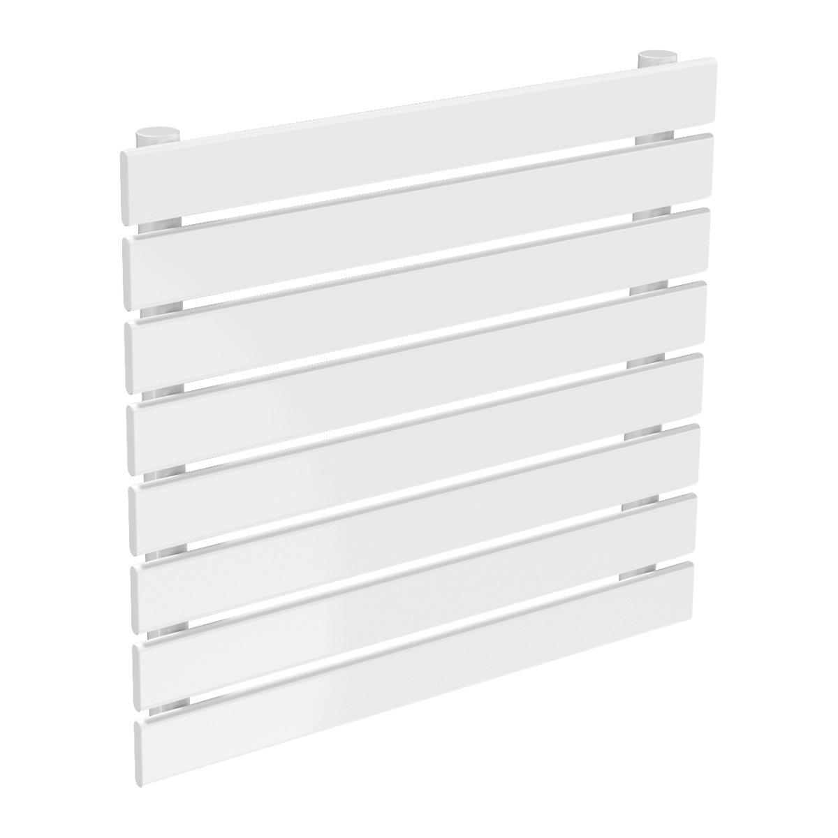 Reina Rione Single Mild Steel Wall Mounted Heated Towel Rail Radiator White