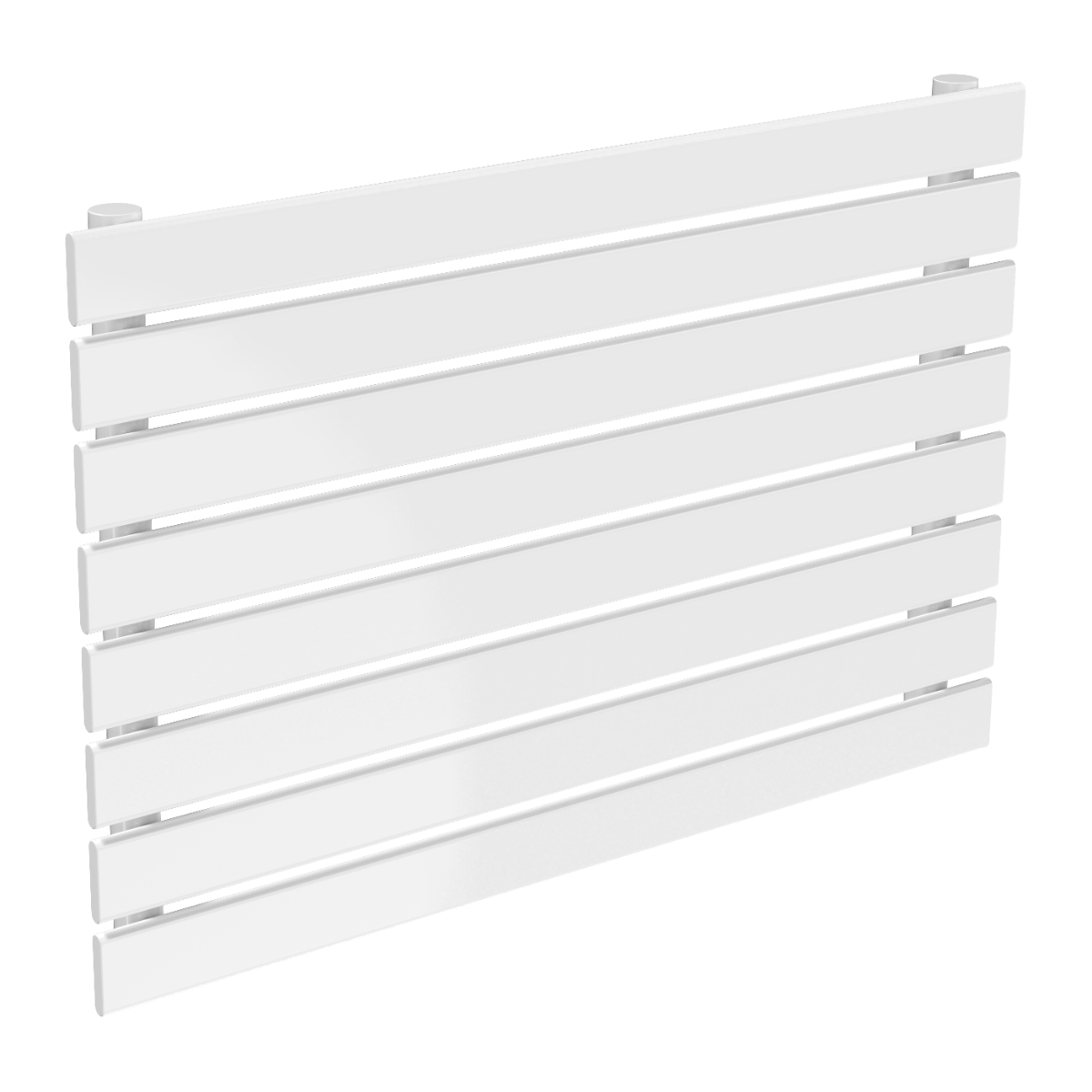 Reina Rione Single Mild Steel Wall Mounted Heated Towel Rail Radiator White
