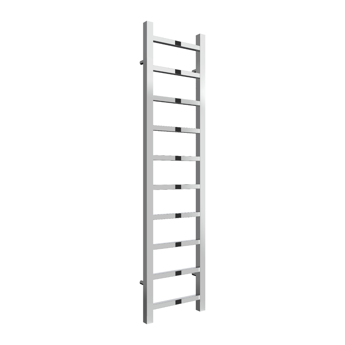Reina Serena Mild Steel Wall Mounted Heated Towel Rail Radiator Chrome