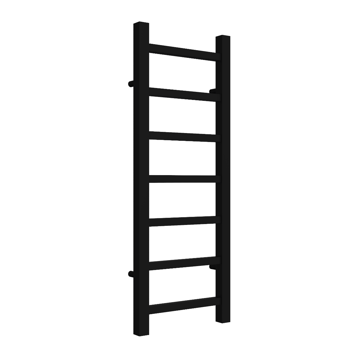 Reina Serena Mild Steel Wall Mounted Heated Towel Rail Radiator Black