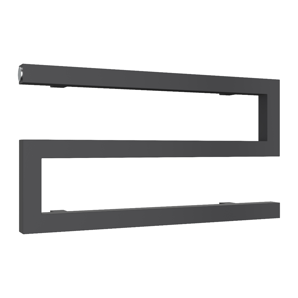 Reina Serpe Mild Steel Wall Mounted Heated Towel Rail Radiator Anthracite