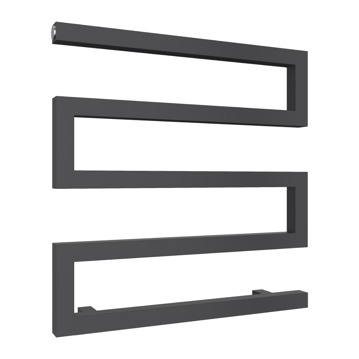 Reina Serpe Mild Steel Wall Mounted Heated Towel Rail Radiator Anthracite