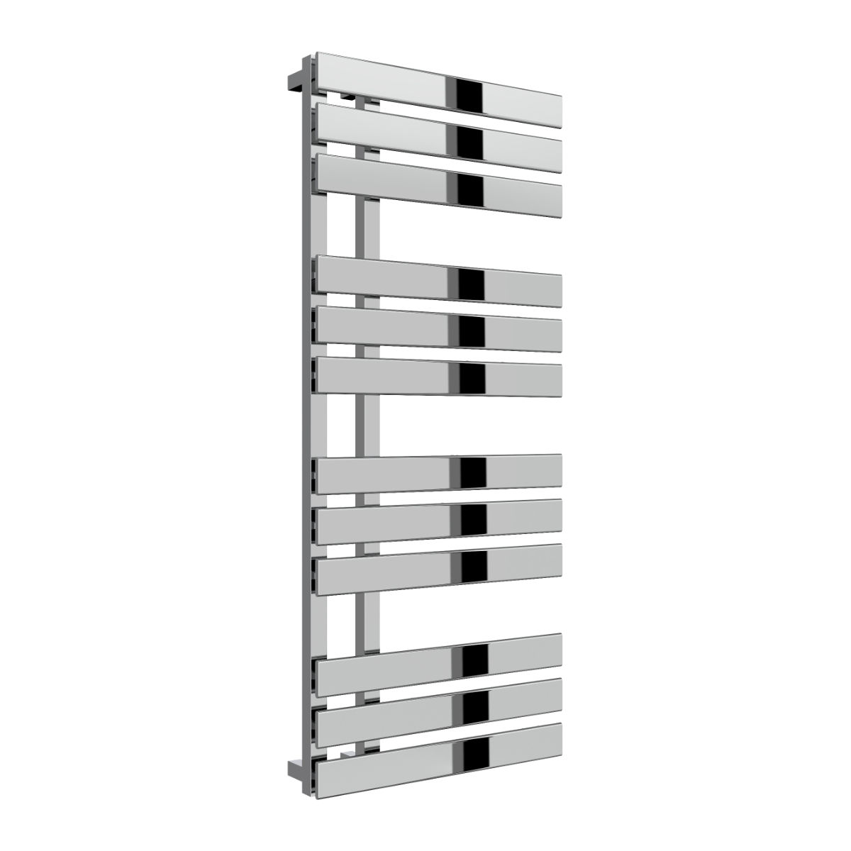 Reina Sesia Mild Steel Wall Mounted Heated Towel Rail Radiator Chrome