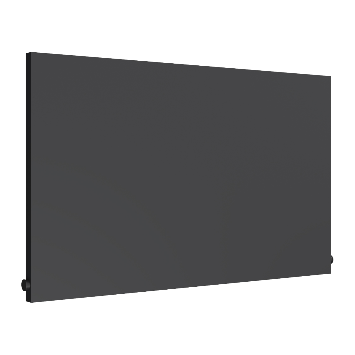 Reina Slimline Horizontal Mild Steel Wall Mounted Heated Towel Rail Radiator Anthracite