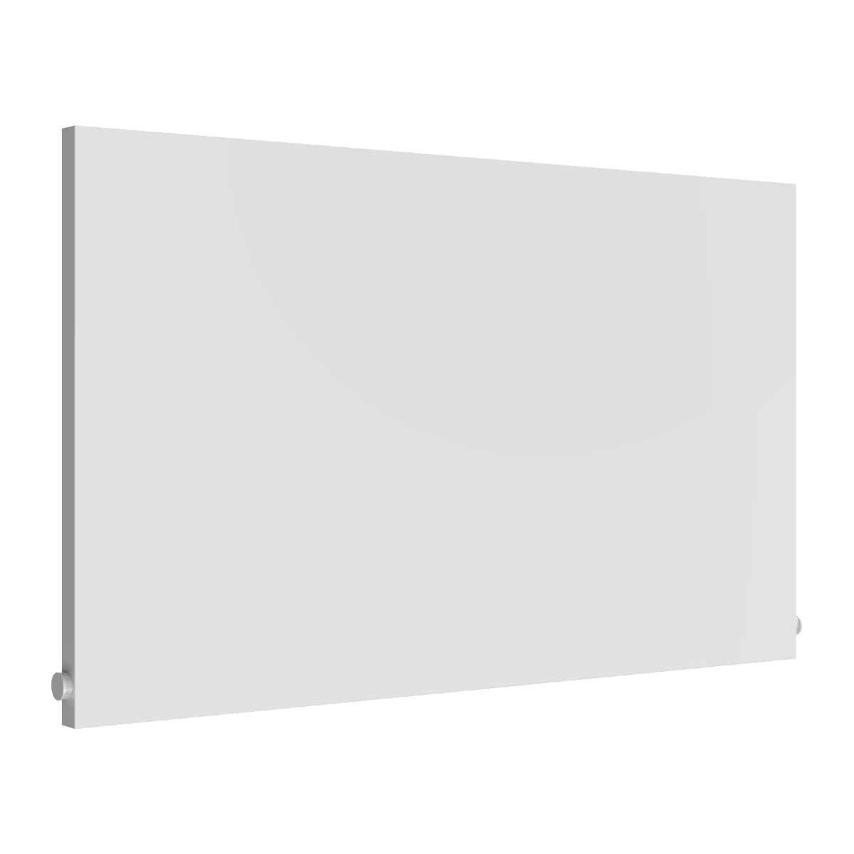 Reina Slimline Horizontal Mild Steel Wall Mounted Heated Towel Rail Radiator White