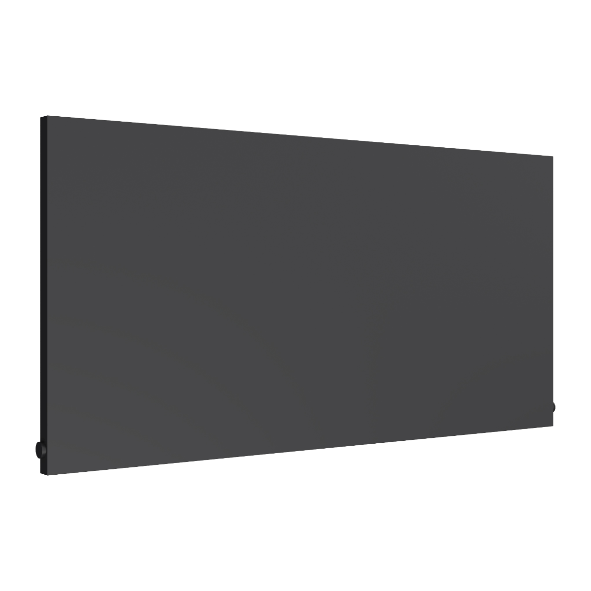 Reina Slimline Horizontal Mild Steel Wall Mounted Heated Towel Rail Radiator Anthracite
