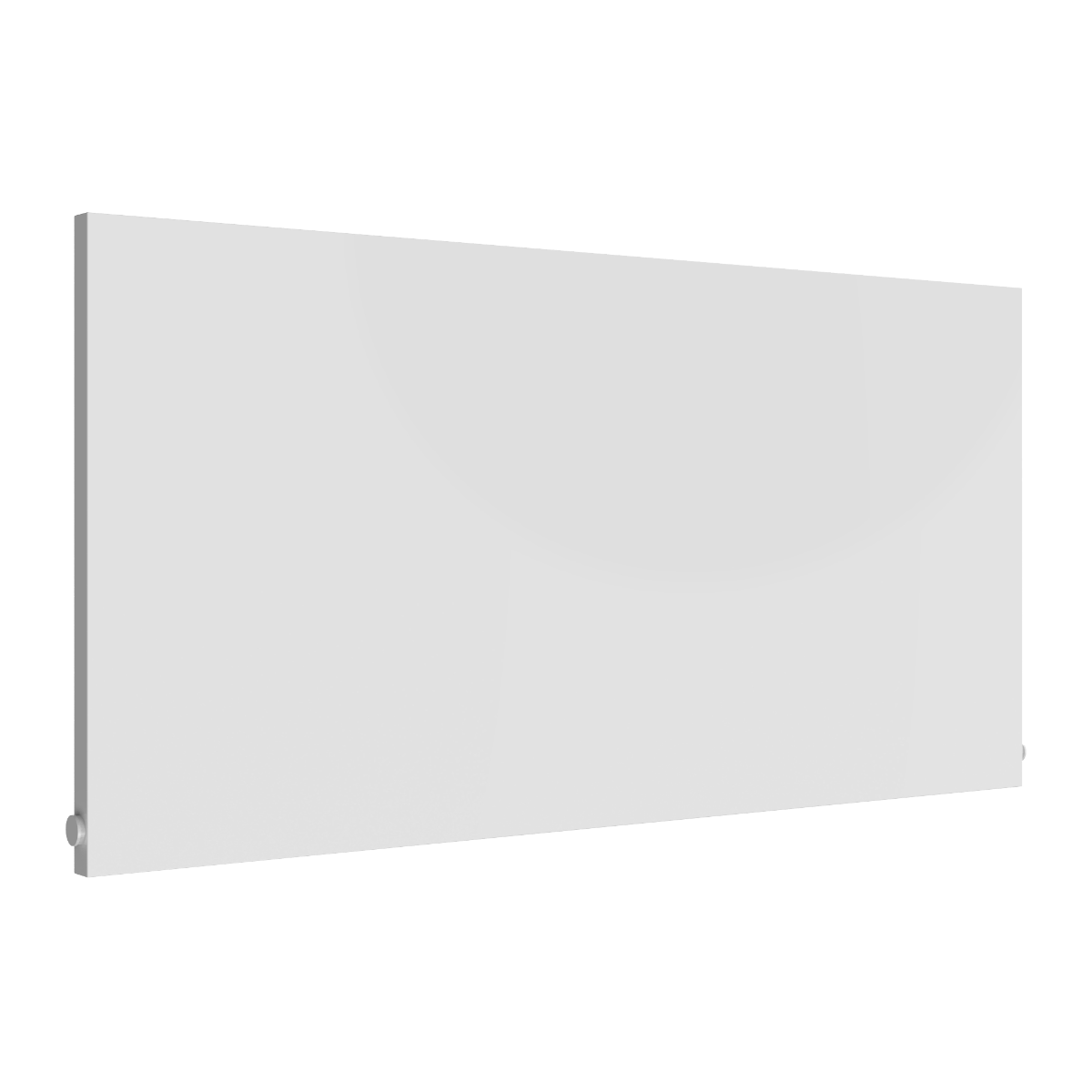 Reina Slimline Horizontal Mild Steel Wall Mounted Heated Towel Rail Radiator White