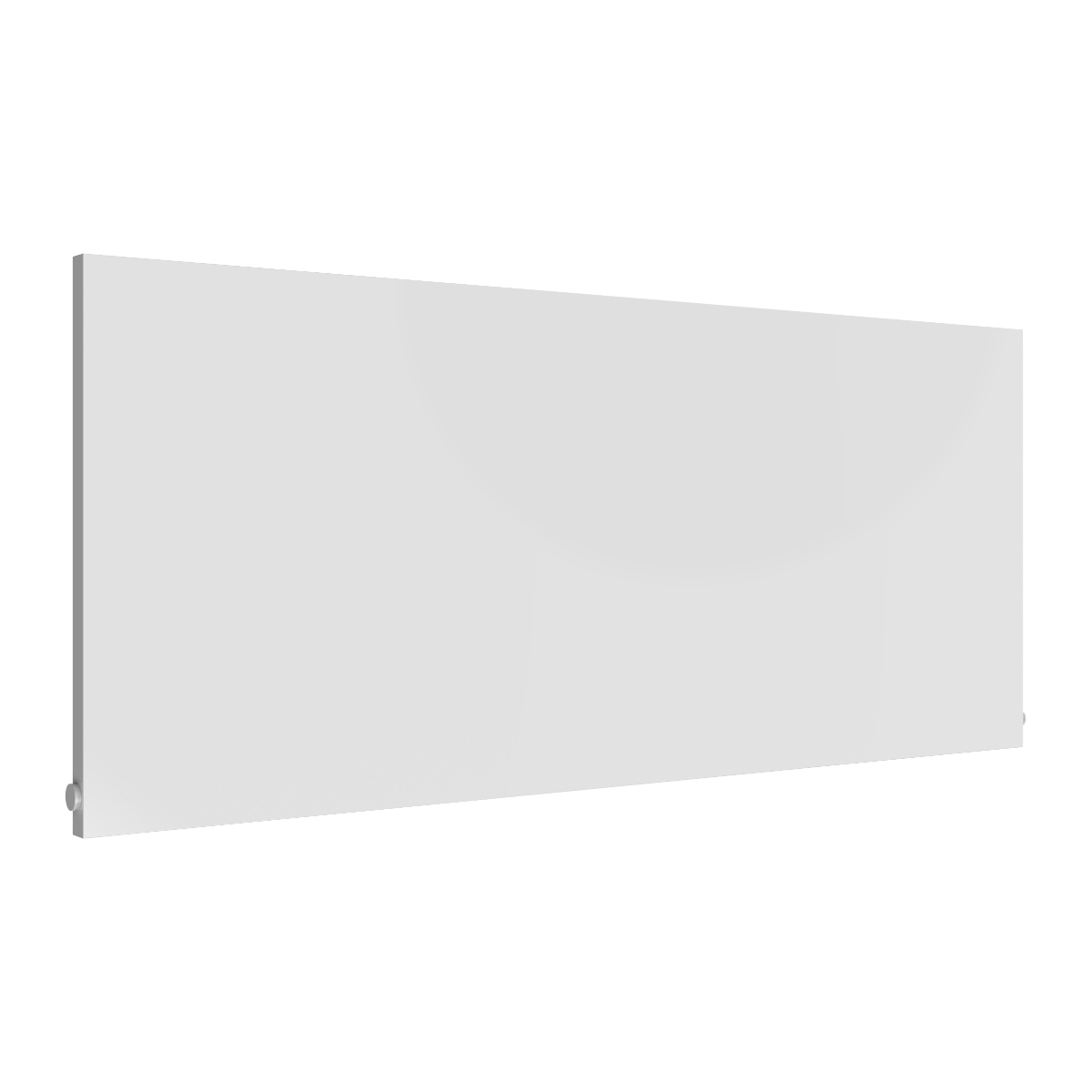 Reina Slimline Horizontal Mild Steel Wall Mounted Heated Towel Rail Radiator White