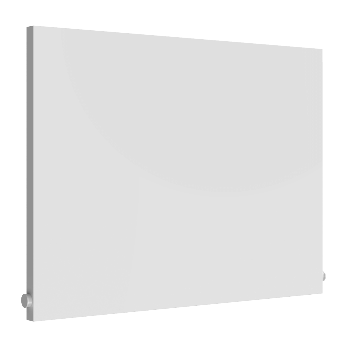 Reina Slimline Horizontal Mild Steel Wall Mounted Heated Towel Rail Radiator White