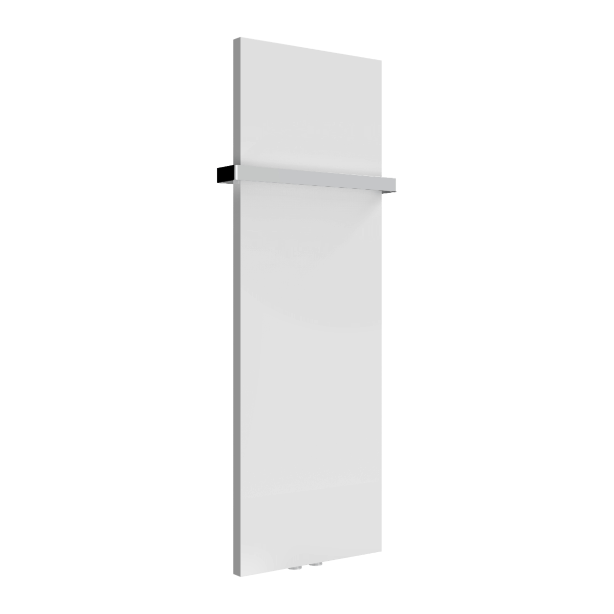 Reina Slimline Vertical Mild Steel Wall Mounted Heated Towel Rail Radiator White