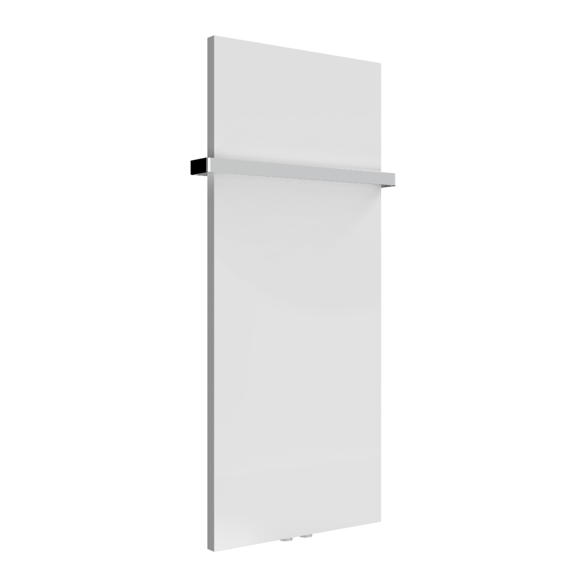 Reina Slimline Vertical Mild Steel Wall Mounted Heated Towel Rail Radiator White