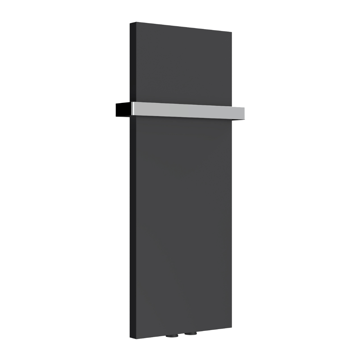 Reina Slimline Vertical Mild Steel Wall Mounted Heated Towel Rail Radiator Anthracite