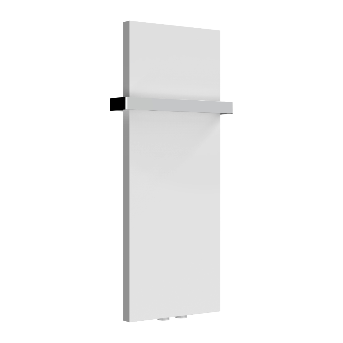 Reina Slimline Vertical Mild Steel Wall Mounted Heated Towel Rail Radiator White