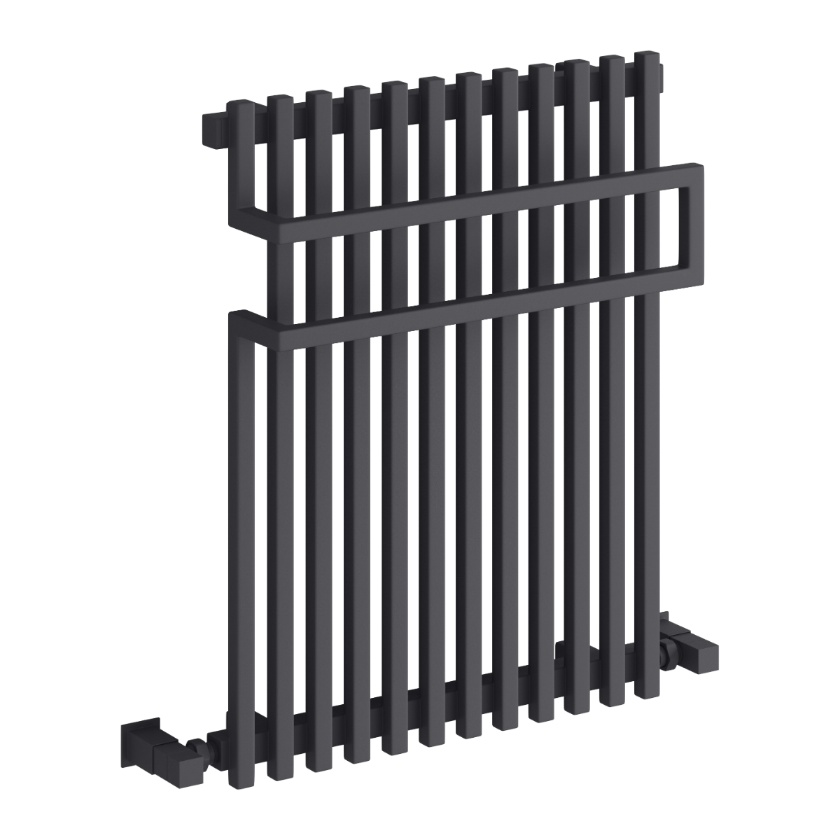 Reina Sori Mild Steel 650x500 Wall Mounted Heated Towel Rail Radiator