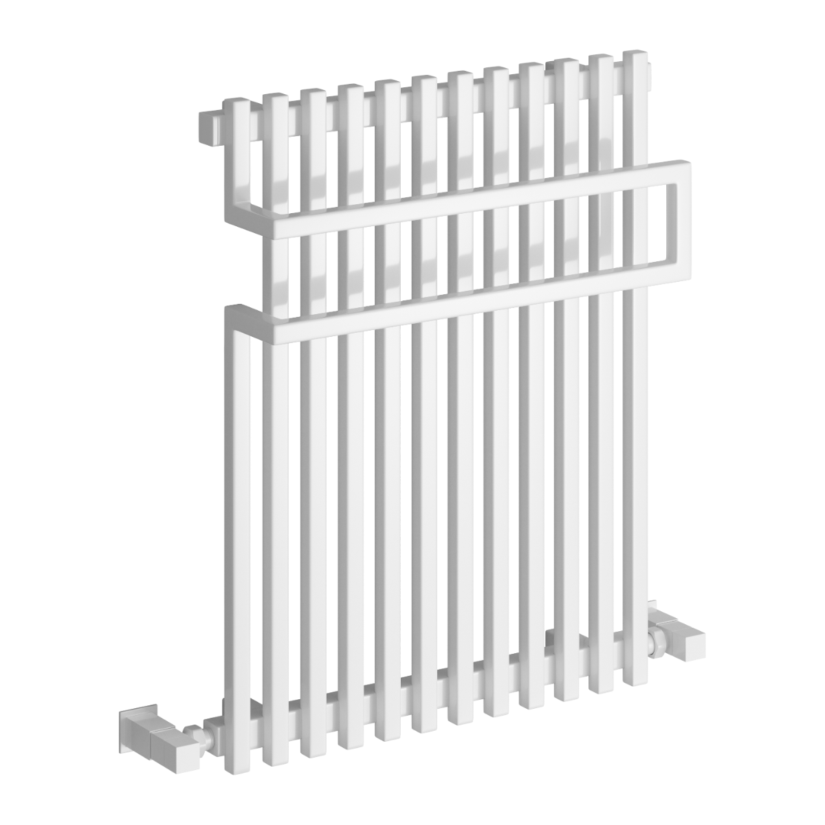 Reina Sori Mild Steel 650x500 Wall Mounted Heated Towel Rail Radiator