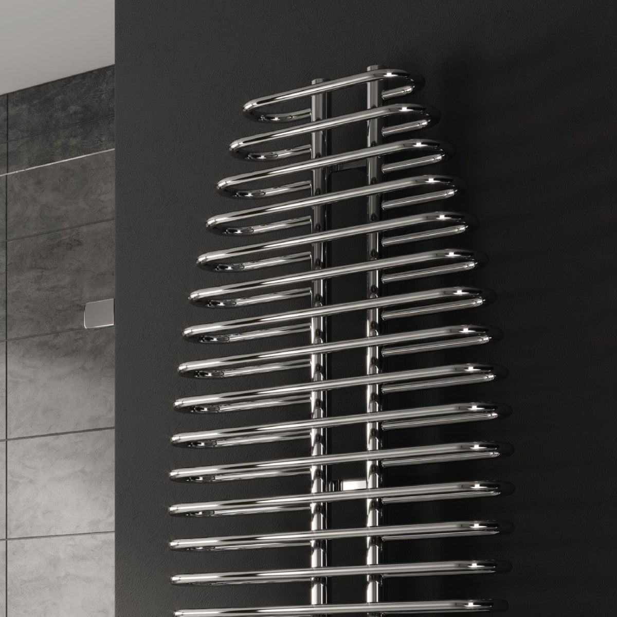 Reina Teano Mild Steel 1300x600 Chrome Towel Rail