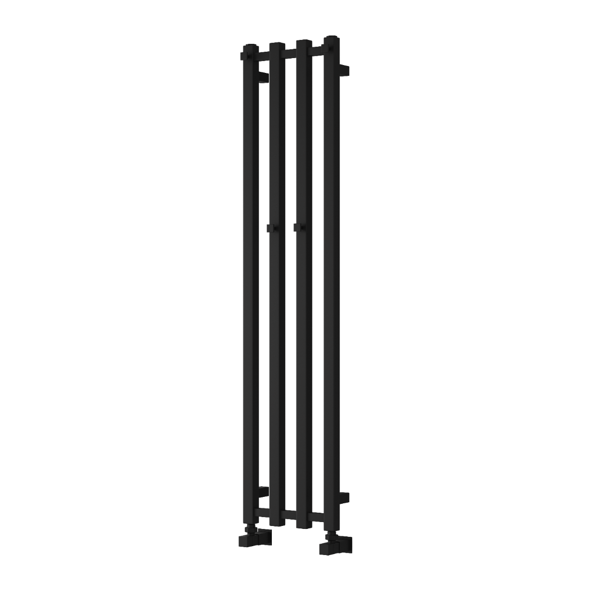 Reina Todi Mild Steel Wall Mounted Heated Towel Rail Radiator Black