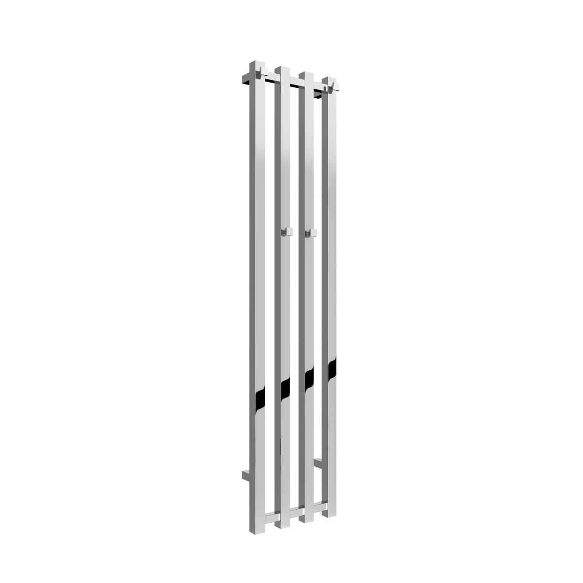 Reina Todi Mild Steel Wall Mounted Heated Towel Rail Radiator Chrome