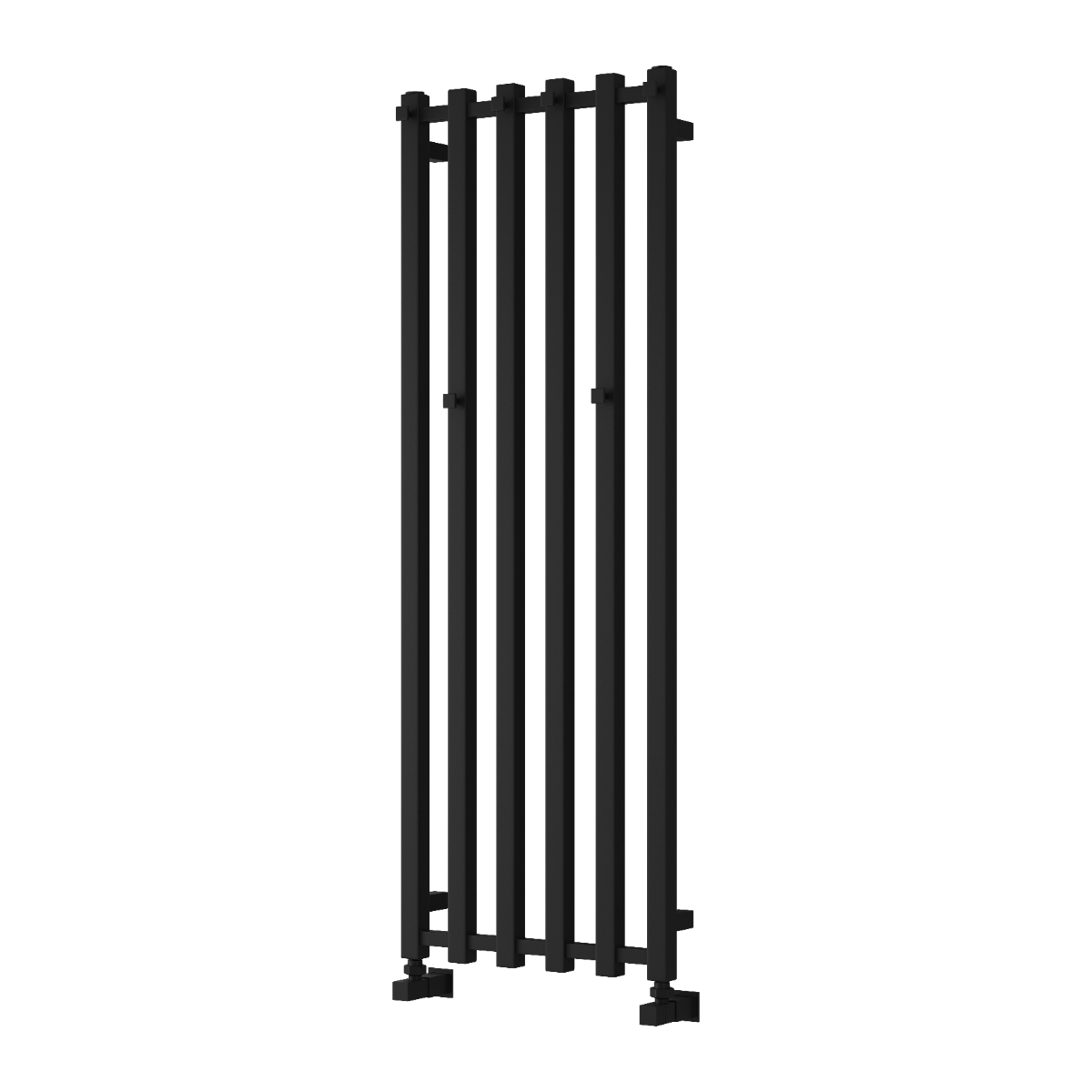 Reina Todi Mild Steel Wall Mounted Heated Towel Rail Radiator Black