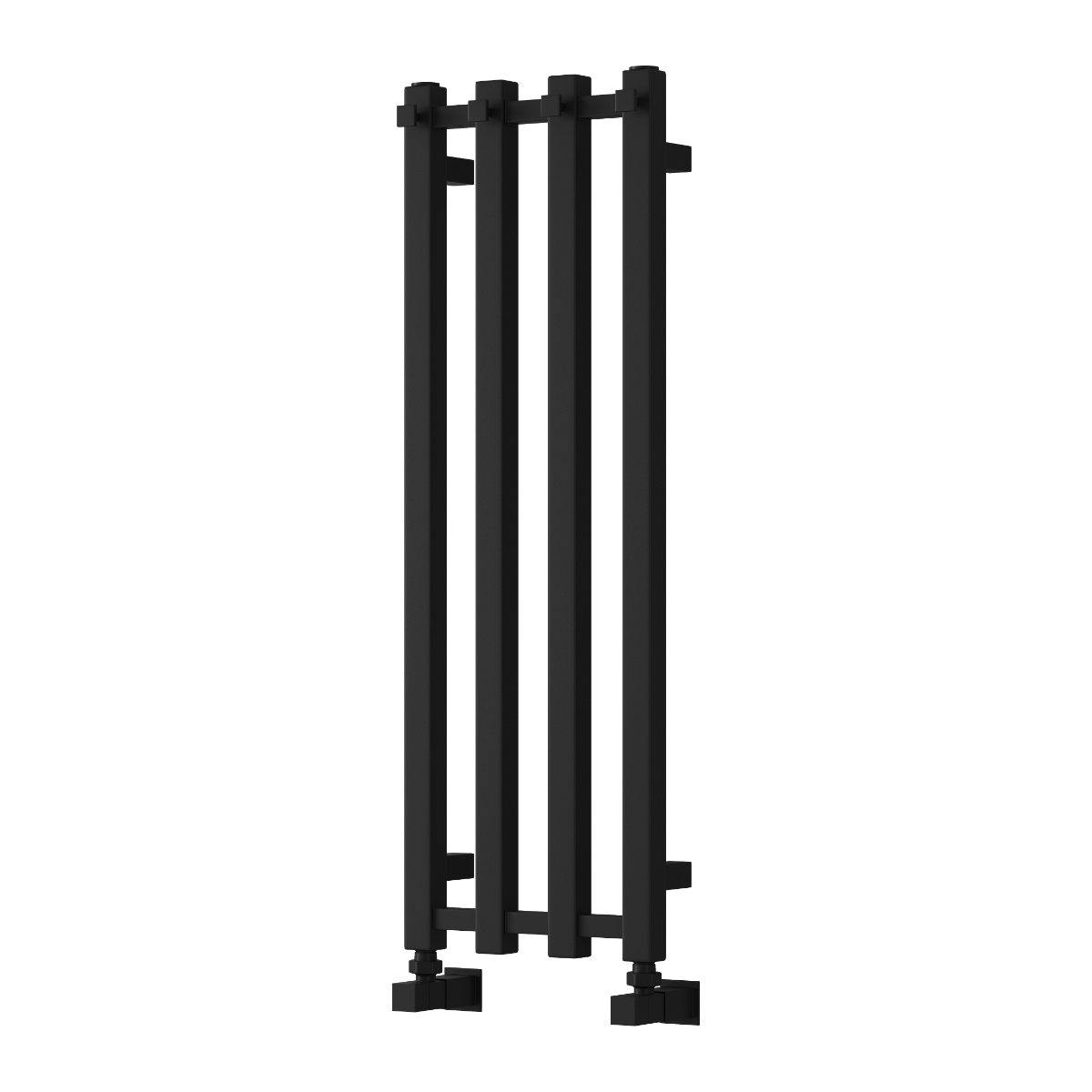 Reina Todi Mild Steel Wall Mounted Heated Towel Rail Radiator Black