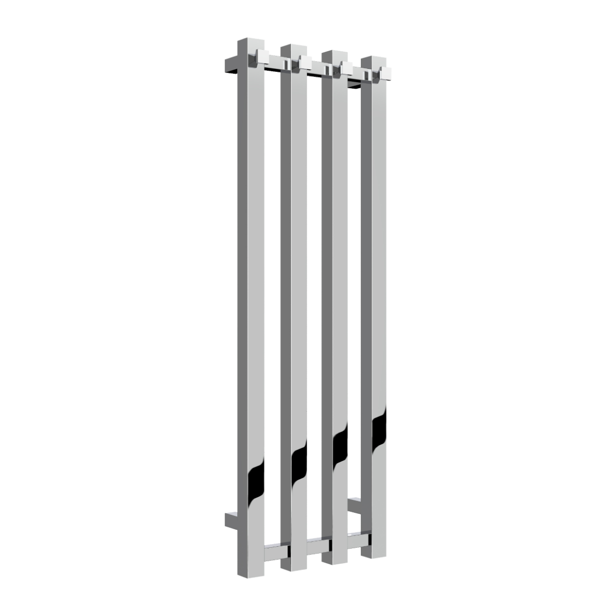 Reina Todi Mild Steel Wall Mounted Heated Towel Rail Radiator Chrome