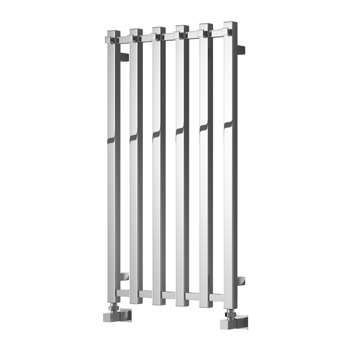 Reina Todi Mild Steel Wall Mounted Heated Towel Rail Radiator Chrome