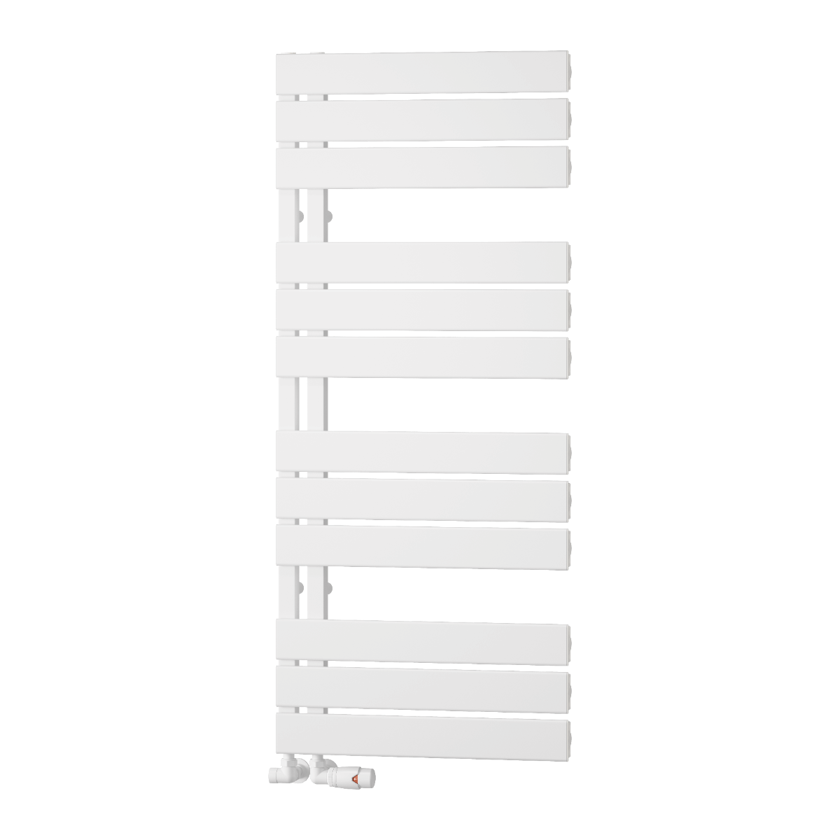 Reina Vada Aluminium Wall Mounted Heated Towel Rail Radiator White