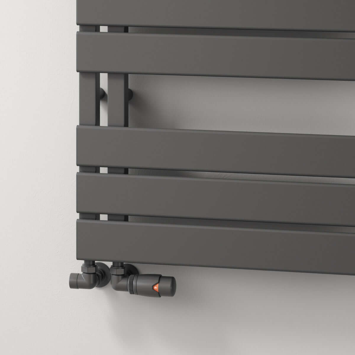 Reina Vada Aluminium Wall Mounted Heated Towel Rail Radiator Anthracite