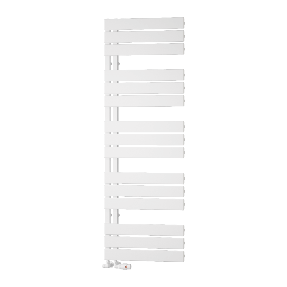 Reina Vada Aluminium Wall Mounted Heated Towel Rail Radiator White