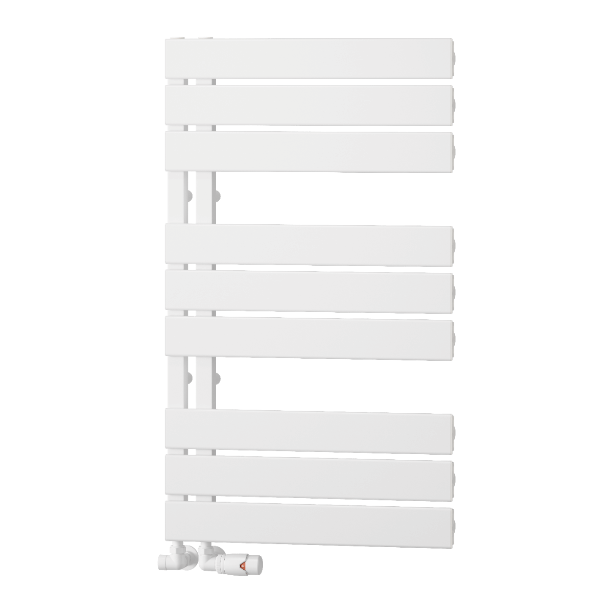 Reina Vada Aluminium Wall Mounted Heated Towel Rail Radiator White