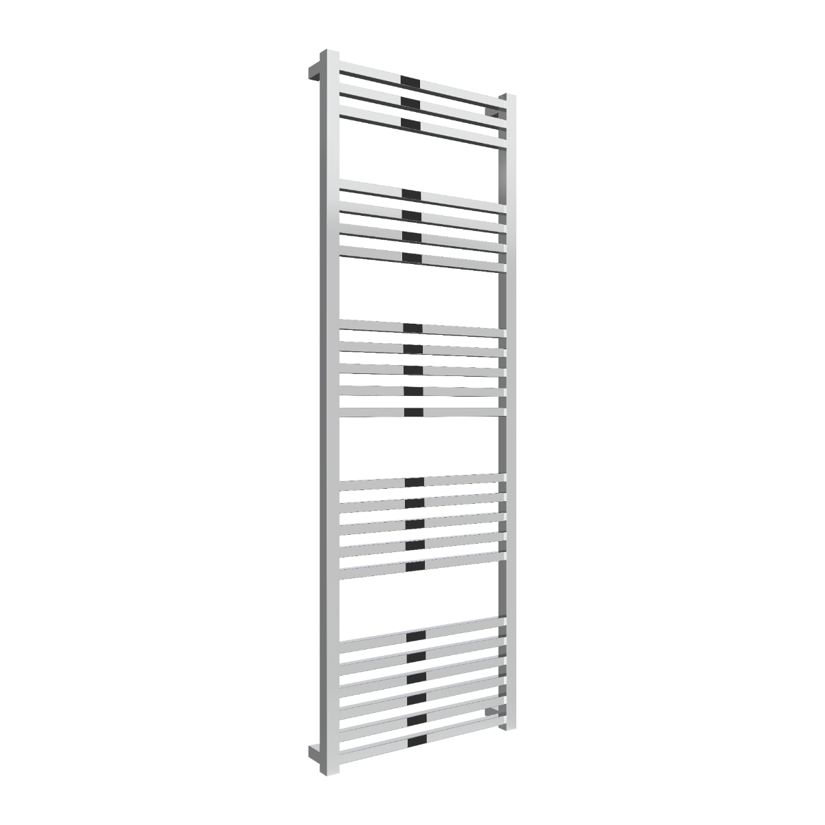 Reina Vasto Mild Steel Wall Mounted Heated Towel Rail Radiator Chrome