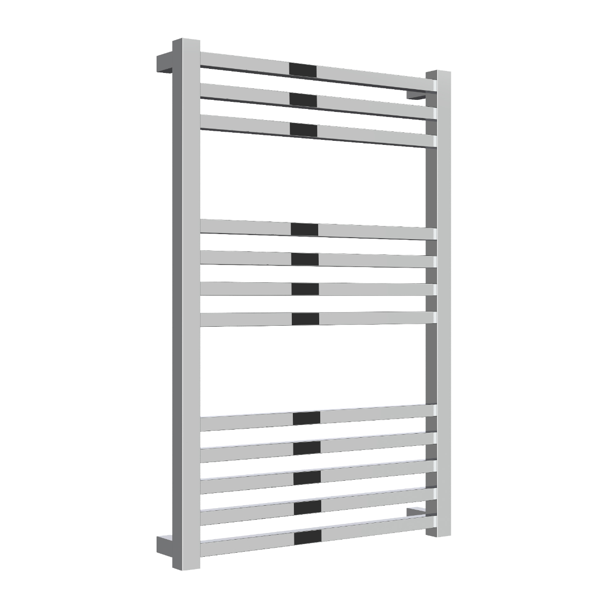 Reina Vasto Mild Steel Wall Mounted Heated Towel Rail Radiator Chrome