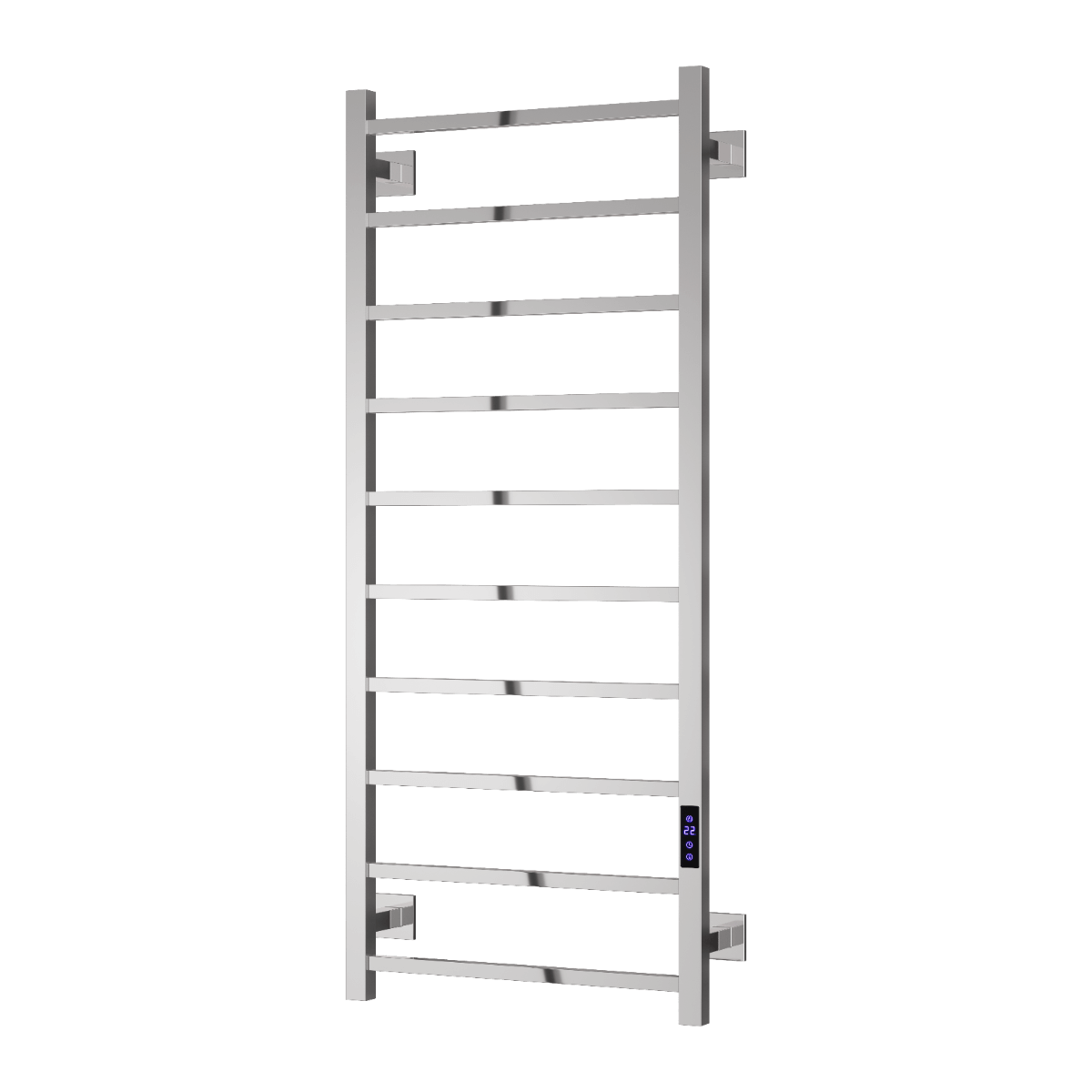 Reina Velino Stainless Steel Wall Mounted Heated Towel Rail Radiator Polished