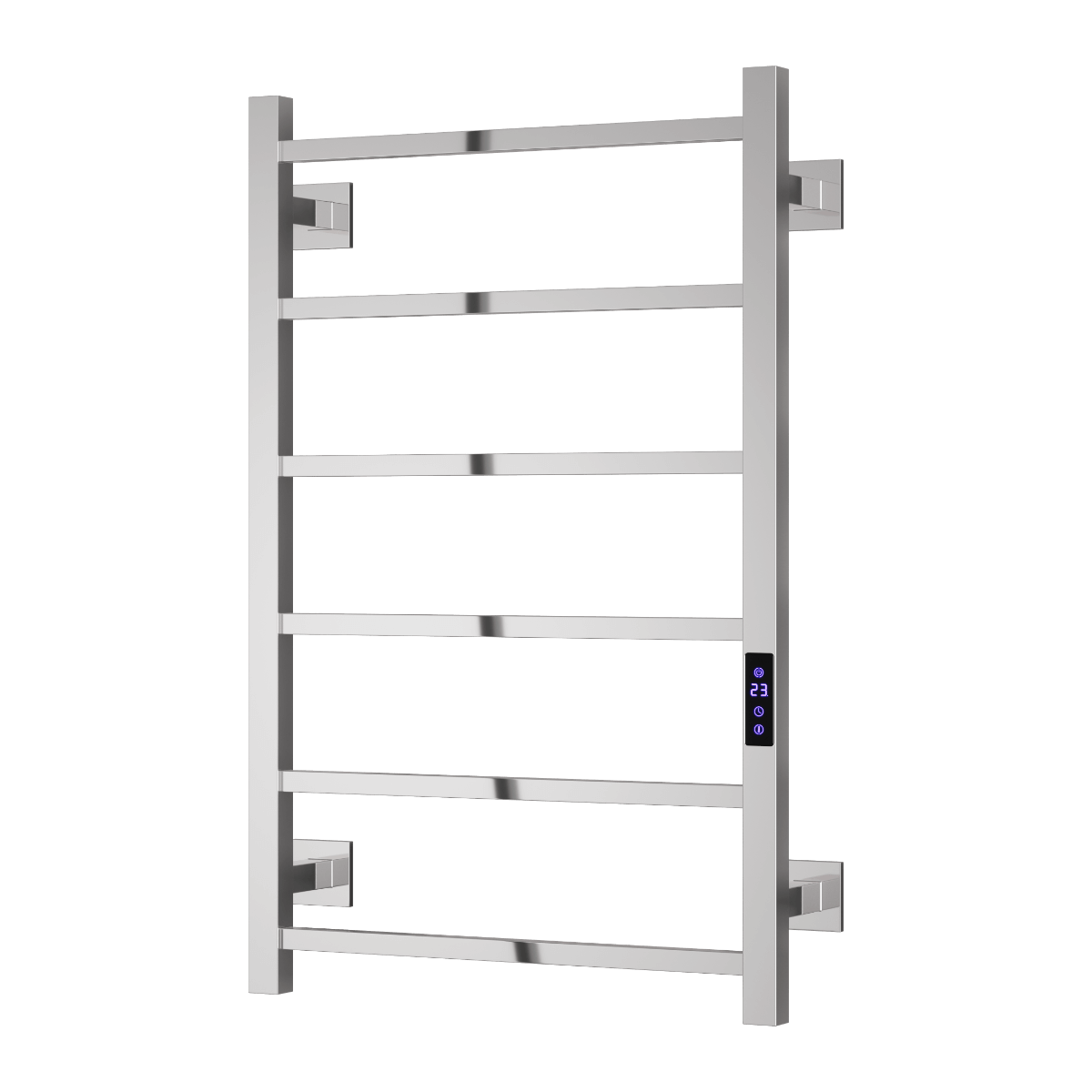 Reina Velino Stainless Steel Wall Mounted Heated Towel Rail Radiator Polished