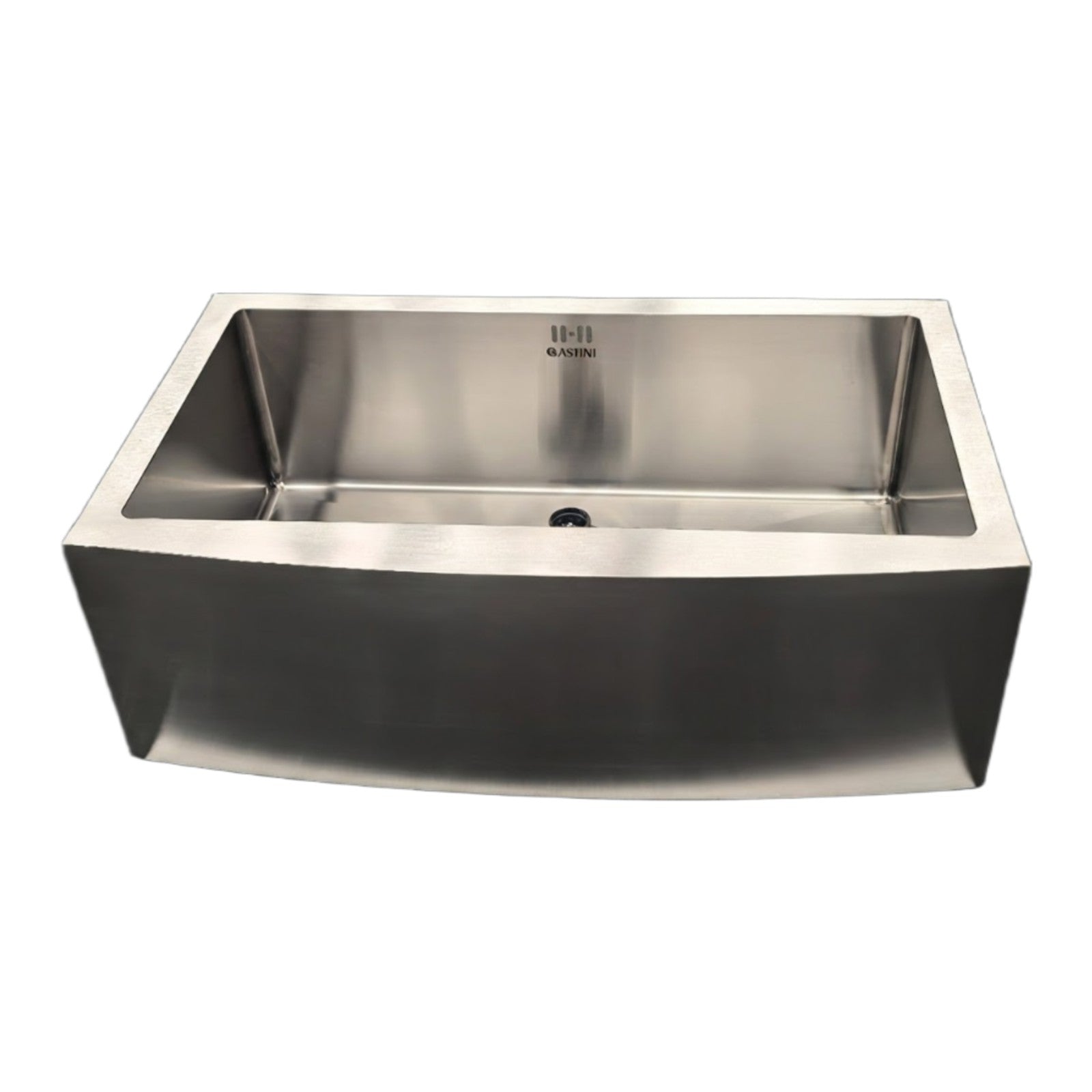 Astini Belfast 800 1.0 Bowl Curved Brushed Stainless Steel Kitchen Sink & Waste