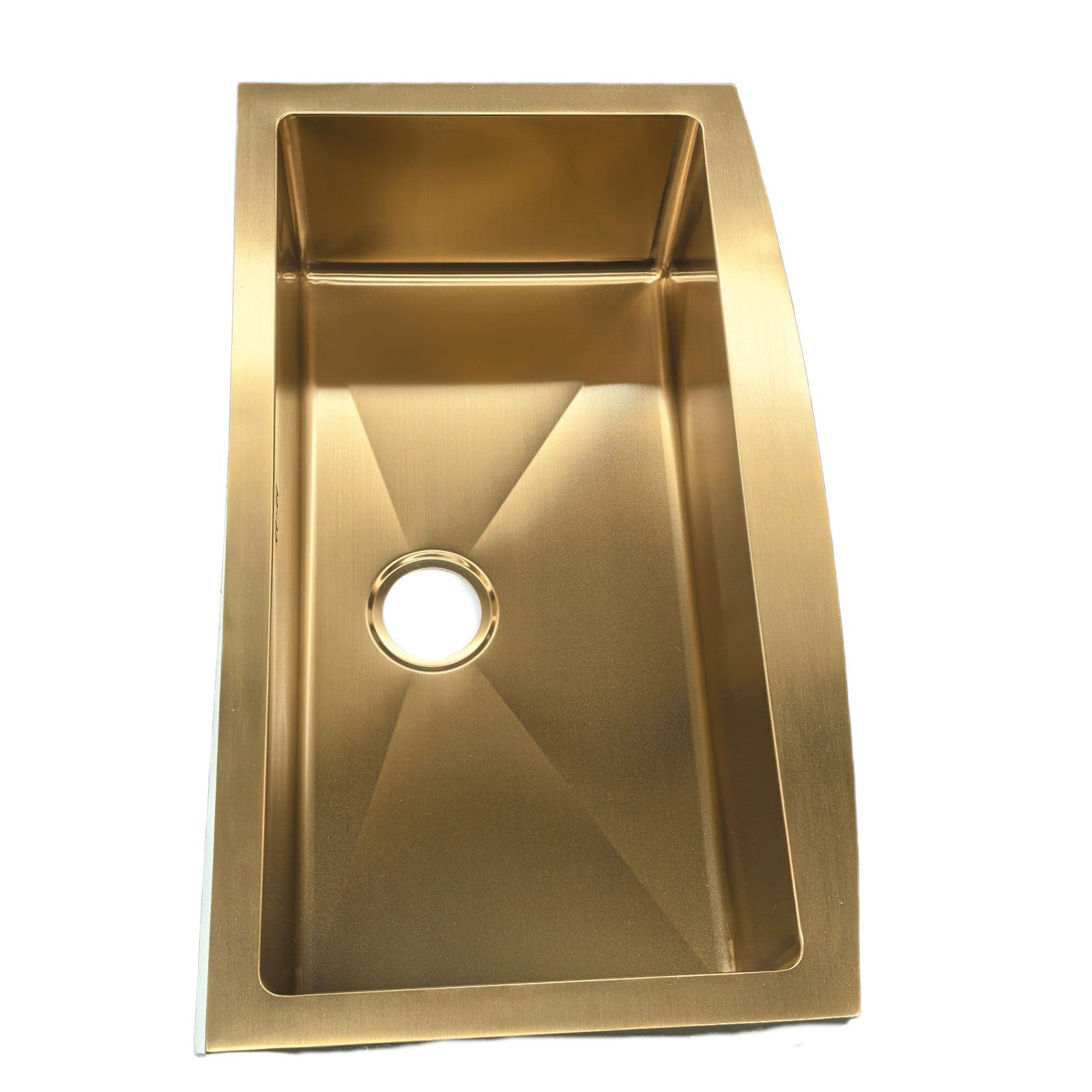 Astini Belfast 800 1.0 Bowl Curved Brushed Stainless Steel Kitchen Sink & Waste
