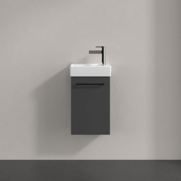 Villeroy & Boch Avento Graphite Wall Hung Vanity Unit & LH Basin